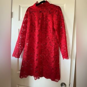 Red Lace Dress.